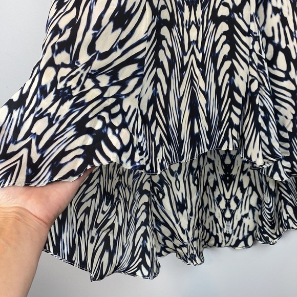 Anthro • Leifsdottir Inked Antonia Silk High Low Skirt - Picture 5 of 14